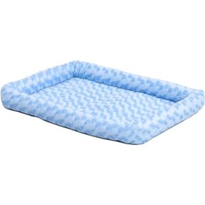 MidWest Homes for Pets Bolster Dog Bed 76.2 cm (30-Inch) Long Dog Bed or Cat Bed w/Comfortable Bolster; Ideal for Medium Dog Breeds; Blue; Model 40230-PB MidWest Homes for Pets Bolster Dog Bed 76.2 cm (30-Inch) Long Dog Bed or Cat Bed w/Comfortable Bolster; Ideal for Medium Dog Breeds; Blue; Model 40230-PB