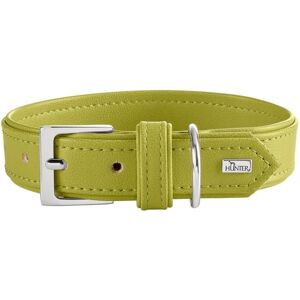 HUNTER Amalfi Dog Collar Colour: Green, Vegan, Faux Leather in Nappa Look, Soft, Easy to Clean, Brilliant Colour, Made in Germany, Size: 40 HUNTER Amalfi Dog Collar Colour: Green, Vegan, Faux Leather in Nappa Look, Soft, Easy to Clean, Brilliant Colour, Made in Germany, Size: 40