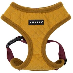 Puppia Irvin Dog Harness Over-The-Head Warm Winter Diamond Pattern Adjustable Chest for Small and Medium Dog, Mustard, Small Puppia Irvin Dog Harness Over-The-Head Warm Winter Diamond Pattern Adjustable Chest for Small and Medium Dog, Mustard, Small