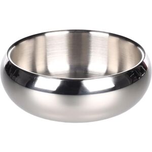 Flamingo FEEDING AND DRINKING BOWL MUNA SILVER S DIAMETER 12CM 370ML Flamingo FEEDING AND DRINKING BOWL MUNA SILVER S DIAMETER 12CM 370ML