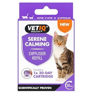 VETIQ Serene Calming Refill For Use With Portable Diffuser For Cats & Kittens, Help Calm, Relax, and Ease Separation Anxiety, Anxiousness or Hyperactivity, 6 ml Refill (Pack of 1) VETIQ Serene Calming Refill For Use With Portable Diffuser For Cats & Kittens, Help Calm, Relax, and Ease Separation Anxiety, Anxiousness or Hyperactivity, 6 ml Refill (Pack of 1)