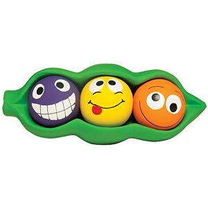Multipet Three Peas in a Pod Dog Toy Durable Latex Squeaky Balls Fun Vegetable Design 3 Individual Peas for All Breed Sizes Perfect for Gentle Chewers Multipet Three Peas in a Pod Dog Toy Durable Latex Squeaky Balls Fun Vegetable Design 3 Individual Peas for All Breed Sizes Perfect for Gentle Chewers