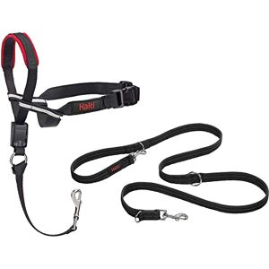 Company of Animals HALTI Optifit Headcollar Size Large & HALTI Training Leash Size Large, Black Combination Pack Stop Your Dog Pulling on the Leash. Adjustable with Padded Nose Band. Suitable for Large Dogs Company of Animals HALTI Optifit Headcollar Size Large & HALTI Training Leash Size Large, Black Combination Pack Stop Your Dog Pulling on the Leash. Adjustable with Padded Nose Band. Suitable for Large Dogs