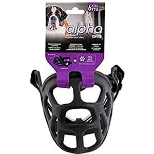 Zeus Alpha TPR Muzzle for XX-Large Dogs, Comfort Fit Design Prevents Biting, Barking and Chewing, Black Zeus Alpha TPR Muzzle for XX-Large Dogs, Comfort Fit Design Prevents Biting, Barking and Chewing, Black