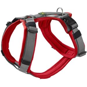 HUNTER Maldon UP Dog Harness, Colour: Red/Grey, Soft Padded and Comfortable, Highly Reflective by 3M Scotchlite, Adjustable to 4 Positions, with Padded Handle (from S-M), Size: M HUNTER Maldon UP Dog Harness, Colour: Red/Grey, Soft Padded and Comfortable, Highly Reflective by 3M Scotchlite, Adjustable to 4 Positions, with Padded Handle (from S-M), Size: M