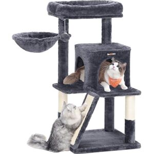 Feandrea Cat Tree Tower, Widened Perch for Large Cats, Smoky Grey PCT51GV1 Feandrea Cat Tree Tower, Widened Perch for Large Cats, Smoky Grey PCT51GV1