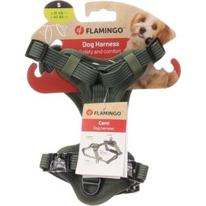 Flamingo Dog Harness Cami Green S 31-49cm 40-60cm 20mm Flamingo Dog Harness Cami Green S 31-49cm 40-60cm 20mm