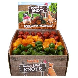 Pawtato Small Knot Vegan Dog Chews (Mixed Case 1.6kg) – Plant-Based Rawhide-Free Dog Treats Made with Sweet Potato, Rice & Brewer’s Yeast, Fun Natural Colours Pawtato Small Knot Vegan Dog Chews (Mixed Case 1.6kg) – Plant-Based Rawhide-Free Dog Treats Made with Sweet Potato, Rice & Brewer’s Yeast, Fun Natural Colours