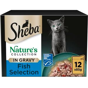 Sheba Natures Collection Cat Pouches Fish Collection in Gravy 12x85g (pack of 4) Sheba Natures Collection Cat Pouches Fish Collection in Gravy 12x85g (pack of 4)