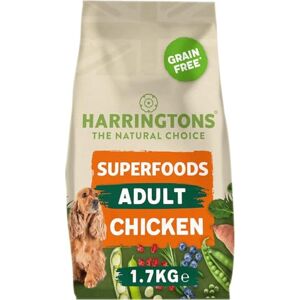 HARRINGTONS Superfoods Complete Grain Free Hypoallergenic Chicken with Veg Dry Adult Dog Food 1.7kg (Pack of 4) Made with All Natural Ingredients HARRINGTONS Superfoods Complete Grain Free Hypoallergenic Chicken with Veg Dry Adult Dog Food 1.7kg (Pack of 4) Made with All Natural Ingredients
