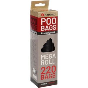 Flamingo POOP BAG BASIC BLEKZ BLACK 220PCS Flamingo POOP BAG BASIC BLEKZ BLACK 220PCS