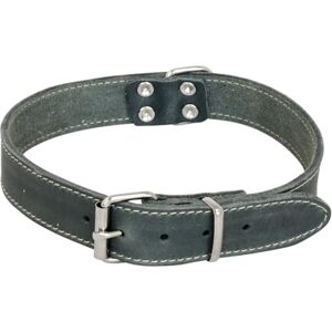 JACK AND VANILLA Dog collar greasy leather Solid, durable, easy to maintain, soft and pleasant to the touch Modern look Colour: Grey, Size 30 mm x 65 cm JACK AND VANILLA Dog collar greasy leather Solid, durable, easy to maintain, soft and pleasant to the touch Modern look Colour: Grey, Size 30 mm x 65 cm