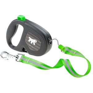 Ferplast Reflective Retractable Dog Lead FLIPPY ONE REFLEX, Dog Lead for Large Dogs up to 35 Kg. Extendable Dog Lead max 5 m. Cord, Single Button for Lock and Release, Green Ferplast Reflective Retractable Dog Lead FLIPPY ONE REFLEX, Dog Lead for Large Dogs up to 35 Kg. Extendable Dog Lead max 5 m. Cord, Single Button for Lock and Release, Green