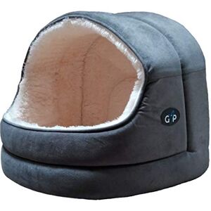 Gor Pets Nordic Hooded Bed with its plush, soft materials, it ensures your furry friend feels Small Grey Gor Pets Nordic Hooded Bed with its plush, soft materials, it ensures your furry friend feels Small Grey