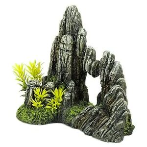 CLASSIC Rock Formation with plants180x117x176mm CLASSIC Rock Formation with plants180x117x176mm