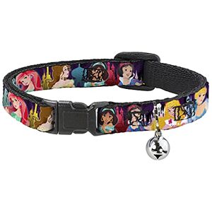 Buckle-Down Buckle Down Breakaway Cat Collar Disney Princess Poses/Castle Silhouettes Purples/Multi Color 1/2" Wide Fits 8-12" Neck Medium Buckle-Down Buckle Down Breakaway Cat Collar Disney Princess Poses/Castle Silhouettes Purples/Multi Color 1/2" Wide Fits 8-12" Neck Medium
