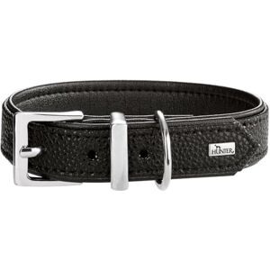 HUNTER Sofia Dog Collar Colour: Black, Faux Leather in Cowhide Nappa Look, Easy Care, Brilliant Dyed, Soft Padded, Tear-Resistant, Made in Germany, Size 40 HUNTER Sofia Dog Collar Colour: Black, Faux Leather in Cowhide Nappa Look, Easy Care, Brilliant Dyed, Soft Padded, Tear-Resistant, Made in Germany, Size 40