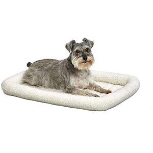 MidWest Homes for Pets QuietTime Dog Bed – White Fleece Bolster, Ultra-Soft and Machine Washable, Fits 76 cm Crates and Carriers, for Medium Breed Dogs MidWest Homes for Pets QuietTime Dog Bed – White Fleece Bolster, Ultra-Soft and Machine Washable, Fits 76 cm Crates and Carriers, for Medium Breed Dogs