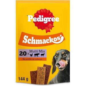 Pedigree Schmackos Multi Mix Dog Treats in a Variety of Meat Flavours – 180 Tender Strips – Pack of 9 (9 x 144 g) Pedigree Schmackos Multi Mix Dog Treats in a Variety of Meat Flavours – 180 Tender Strips – Pack of 9 (9 x 144 g)