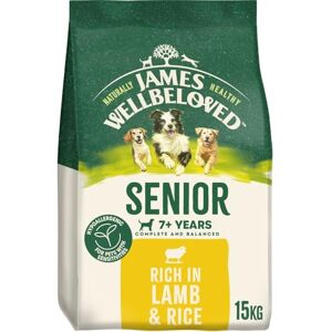 James Wellbeloved Dog Senior Hypoallergenic Dry Food Lamb and Rice 15 kg James Wellbeloved Dog Senior Hypoallergenic Dry Food Lamb and Rice 15 kg