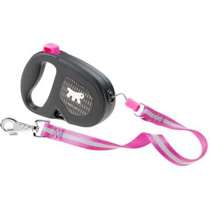 Ferplast Flippy One Reflex Reflective Extendable Dog Lead - Evening Walks - Bag Holder - Lock & Release Button - Ergonomic Design - Cord - Max 35 Kg - 5m Ferplast Flippy One Reflex Reflective Extendable Dog Lead - Evening Walks - Bag Holder - Lock & Release Button - Ergonomic Design - Cord - Max 35 Kg - 5m