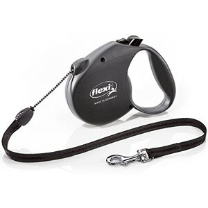 Flexi Basic Standard Cord Black Medium 5m Retractable Dog Leash/Lead for dogs up to 20kgs/44lbs Flexi Basic Standard Cord Black Medium 5m Retractable Dog Leash/Lead for dogs up to 20kgs/44lbs