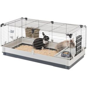 Ferplast Cage for Rabbits Guinea Pigs with Large Living Space, Small Animal House, Small Pet Cage, 120 x 60 x 50 cm Ferplast Cage for Rabbits Guinea Pigs with Large Living Space, Small Animal House, Small Pet Cage, 120 x 60 x 50 cm