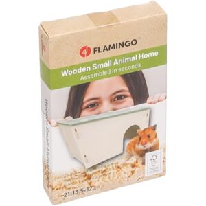 Flamingo SMALL ANIMAL HOUSE MICK BEIGE/GREEN 21x13,5x12CM Flamingo SMALL ANIMAL HOUSE MICK BEIGE/GREEN 21x13,5x12CM