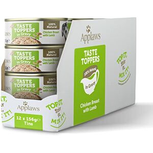 Applaws 100% Natural Wet Dog Food Tins, Grain Free Chicken and Lamb in Gravy, 156g (Pack of 12) Applaws 100% Natural Wet Dog Food Tins, Grain Free Chicken and Lamb in Gravy, 156g (Pack of 12)