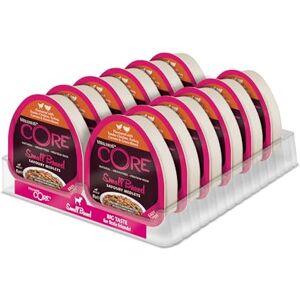 Wellness CORE Small Breed Savoury Medleys, Dog Food Wet for Smaller Breed, Grain Free, High Meat Content, Chicken and Turkey, 85 g (Pack of 12) Wellness CORE Small Breed Savoury Medleys, Dog Food Wet for Smaller Breed, Grain Free, High Meat Content, Chicken and Turkey, 85 g (Pack of 12)
