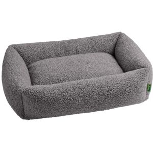 HUNTER KUMARA Dog Sofa Grey Cuddly Soft Teddy Plush Non-Slip Underside Reversible Inner Cushion Trendy Generous Filling Cover Machine Washable Size: 60 x 40 cm HUNTER KUMARA Dog Sofa Grey Cuddly Soft Teddy Plush Non-Slip Underside Reversible Inner Cushion Trendy Generous Filling Cover Machine Washable Size: 60 x 40 cm