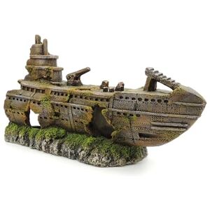 CLASSIC Submarine wreck 320x160x175mm CLASSIC Submarine wreck 320x160x175mm