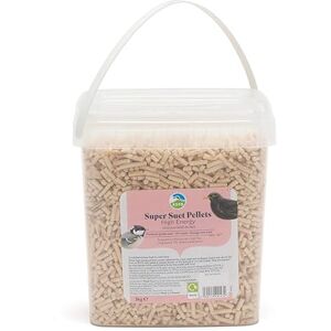 RSPB Super Suet Pellets, Wild Bird Food for Small Birds, High Energy Food with Elderberries, Nyjer Seeds, and Sunflower Hearts, Made in the UK, Recyclable Packaging (High Energy) (3kg Tub) RSPB Super Suet Pellets, Wild Bird Food for Small Birds, High Energy Food with Elderberries, Nyjer Seeds, and Sunflower Hearts, Made in the UK, Recyclable Packaging (High Energy) (3kg Tub)