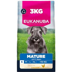 Eukanuba Fresh Chicken Complete Dry Dog Food For Mature Senior Small Breed Dogs 3KG Eukanuba Fresh Chicken Complete Dry Dog Food For Mature Senior Small Breed Dogs 3KG