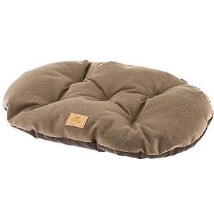 Ferplast Cat And Dog Cushion Stuart 78/8, Double-Sided, Tweed And Soft Velvet, Washable, Brown, L Ferplast Cat And Dog Cushion Stuart 78/8, Double-Sided, Tweed And Soft Velvet, Washable, Brown, L