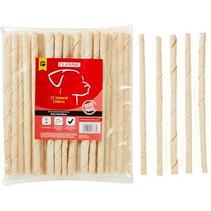 CLASSIC Rawhide Twist, 255 mm, White, Pack of 25 CLASSIC Rawhide Twist, 255 mm, White, Pack of 25