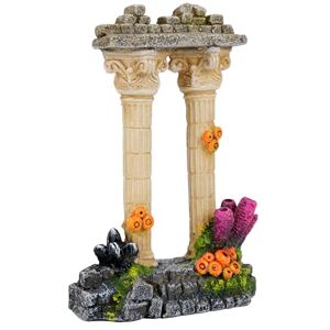 CLASSIC Ancient Roman Coral Column Aquarium Ornament – Fish Tank Decoration with Coral Detail – 115x58x175mm CLASSIC Ancient Roman Coral Column Aquarium Ornament – Fish Tank Decoration with Coral Detail – 115x58x175mm