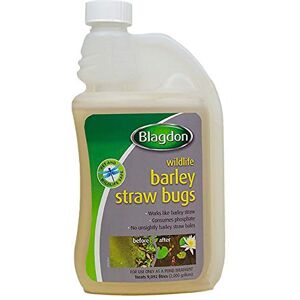 Blagdon Natural Barley Straw Bugs, 1 Litre, Pond Water Treatment, Clears Green Water, Suspended Algae and Blanketweed, Consumes Phosphate, Eats Organic Matter, Pet and Wildlife Safe Blagdon Natural Barley Straw Bugs, 1 Litre, Pond Water Treatment, Clears Green Water, Suspended Algae and Blanketweed, Consumes Phosphate, Eats Organic Matter, Pet and Wildlife Safe