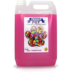 Trade Chemicals Fresh Pet Kennel/Cattery Disinfectant and Deodoriser 5L (BUBBLEGUM) Trade Chemicals Fresh Pet Kennel/Cattery Disinfectant and Deodoriser 5L (BUBBLEGUM)