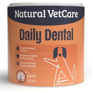Natural VetCare DAILY DENTAL Powder for Dogs 200g Gum Health Support, Plaque & Tartar Control, Fresh Breath Dental Powder, Daily Oral Care for Overall Oral Wellbeing Natural VetCare DAILY DENTAL Powder for Dogs 200g Gum Health Support, Plaque & Tartar Control, Fresh Breath Dental Powder, Daily Oral Care for Overall Oral Wellbeing