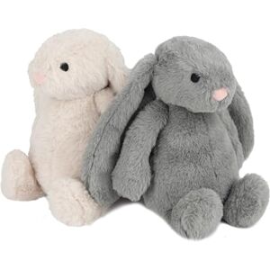 Best Pet Supplies Interactive Bunny Buddy Dog Toy with Crinkle and Squeaky Enrichment for Small and Medium Dogs, Cute and Plush Bunny Bundle (Beige, Gray) Best Pet Supplies Interactive Bunny Buddy Dog Toy with Crinkle and Squeaky Enrichment for Small and Medium Dogs, Cute and Plush Bunny Bundle (Beige, Gray)