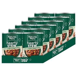 Natures Menu Hearty Stews Wet Food for Adult Dogs Lamb 12 x 415g Natures Menu Hearty Stews Wet Food for Adult Dogs Lamb 12 x 415g