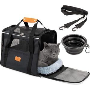 Cool Paws Pet Carrier Bag for Cats & Small Dogs Lightweight, Breathable Pet Travel Bag with Mesh Sides, Reinforced Frame, Removable Mat & Shoulder Strap for Secure Transport Cool Paws Pet Carrier Bag for Cats & Small Dogs Lightweight, Breathable Pet Travel Bag with Mesh Sides, Reinforced Frame, Removable Mat & Shoulder Strap for Secure Transport