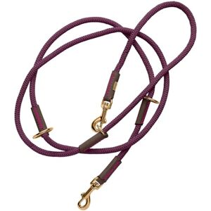 HUNTER Malia Adjustable Dog Lead Colour: Blackberry/Dark Brown, Smooth Rope and Robust Leather, Adjustable to 3 Positions, Lightweight, Durable, Modern Look, Made in Germany, Size: 8/200 HUNTER Malia Adjustable Dog Lead Colour: Blackberry/Dark Brown, Smooth Rope and Robust Leather, Adjustable to 3 Positions, Lightweight, Durable, Modern Look, Made in Germany, Size: 8/200