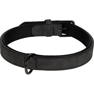 Flamingo Dog Collar With neoprene Delu Black L 42-52cm 25mm Flamingo Dog Collar With neoprene Delu Black L 42-52cm 25mm