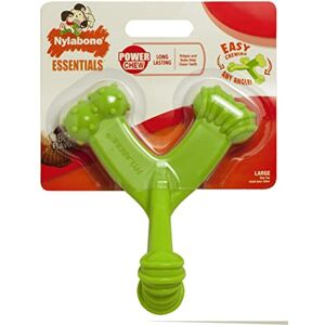 Nylabone Power DuraChew Axis Bone Dental Dog Chew Toy, Easy Hold, Big Beef Flavour, Large, for Dogs up to 23kg Nylabone Power DuraChew Axis Bone Dental Dog Chew Toy, Easy Hold, Big Beef Flavour, Large, for Dogs up to 23kg