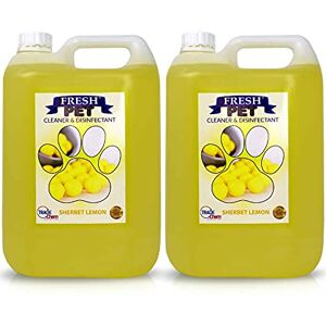 Trade Chemicals FRESH PET URINE SMELL ODOUR REMOVER 2 x 5L (Sherbet Lemon) Trade Chemicals FRESH PET URINE SMELL ODOUR REMOVER 2 x 5L (Sherbet Lemon)