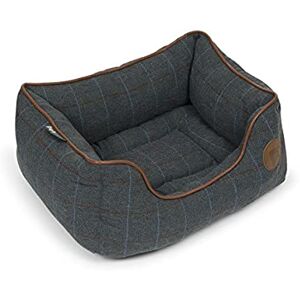 Petface Twilight Tweed Square Dog Bed with Reversible Cushion, Medium (Pack of 1) Petface Twilight Tweed Square Dog Bed with Reversible Cushion, Medium (Pack of 1)