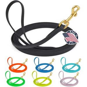 Viper Biothane Dog Leash - Long Line, Black, 6 Sizes Viper Biothane Dog Leash - Long Line, Black, 6 Sizes