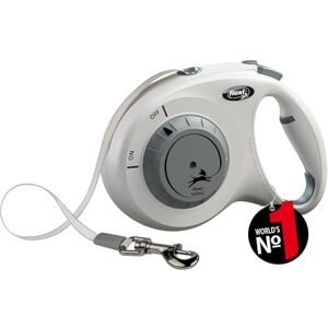 Flexi ® Select M Retractable lead with adjustable tape (0–7 m) Grey extendable lead for dogs up to 25 kg Weight: 440 g Dimensions: 12.9 x 19.2 cm Flexi ® Select M Retractable lead with adjustable tape (0–7 m) Grey extendable lead for dogs up to 25 kg Weight: 440 g Dimensions: 12.9 x 19.2 cm
